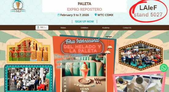 Встретьтесь с LAIeF на Feria Internacional del Helado y la Paleta 2026