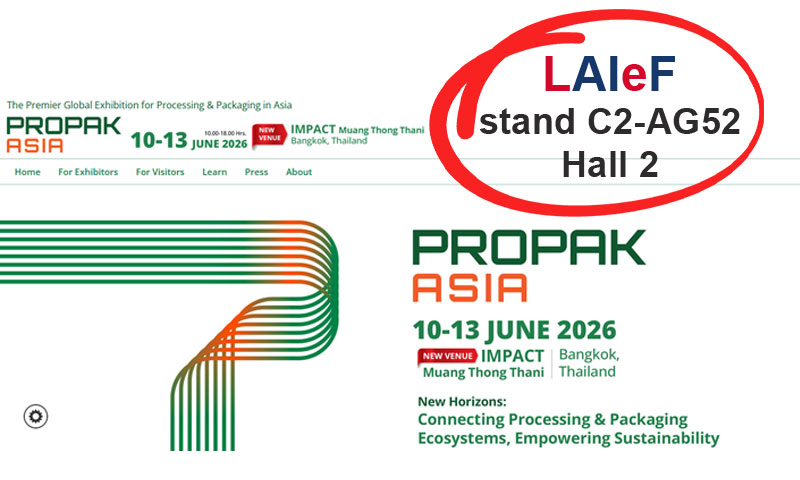 ProPak Asia 2026: промышленная переработка и упаковка - стенд LAIeF: C2-AG52 Hall 2